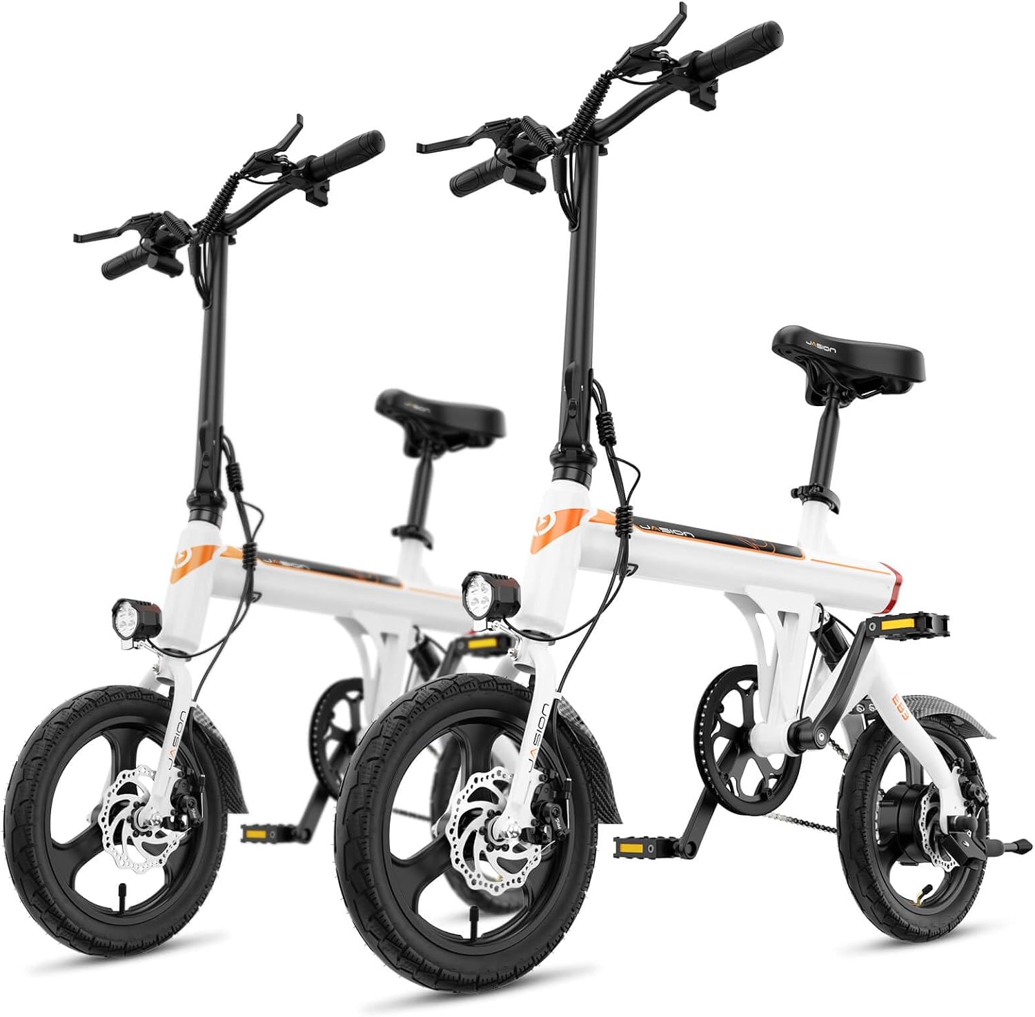 EB3 Electric Bike Adults 21mph, 500W Peak Motor, 270Wh Battery, Rear Suspension, 3 Levels Assist, 14" Folding Ebike for Adults and Teens, Complies to UL2849