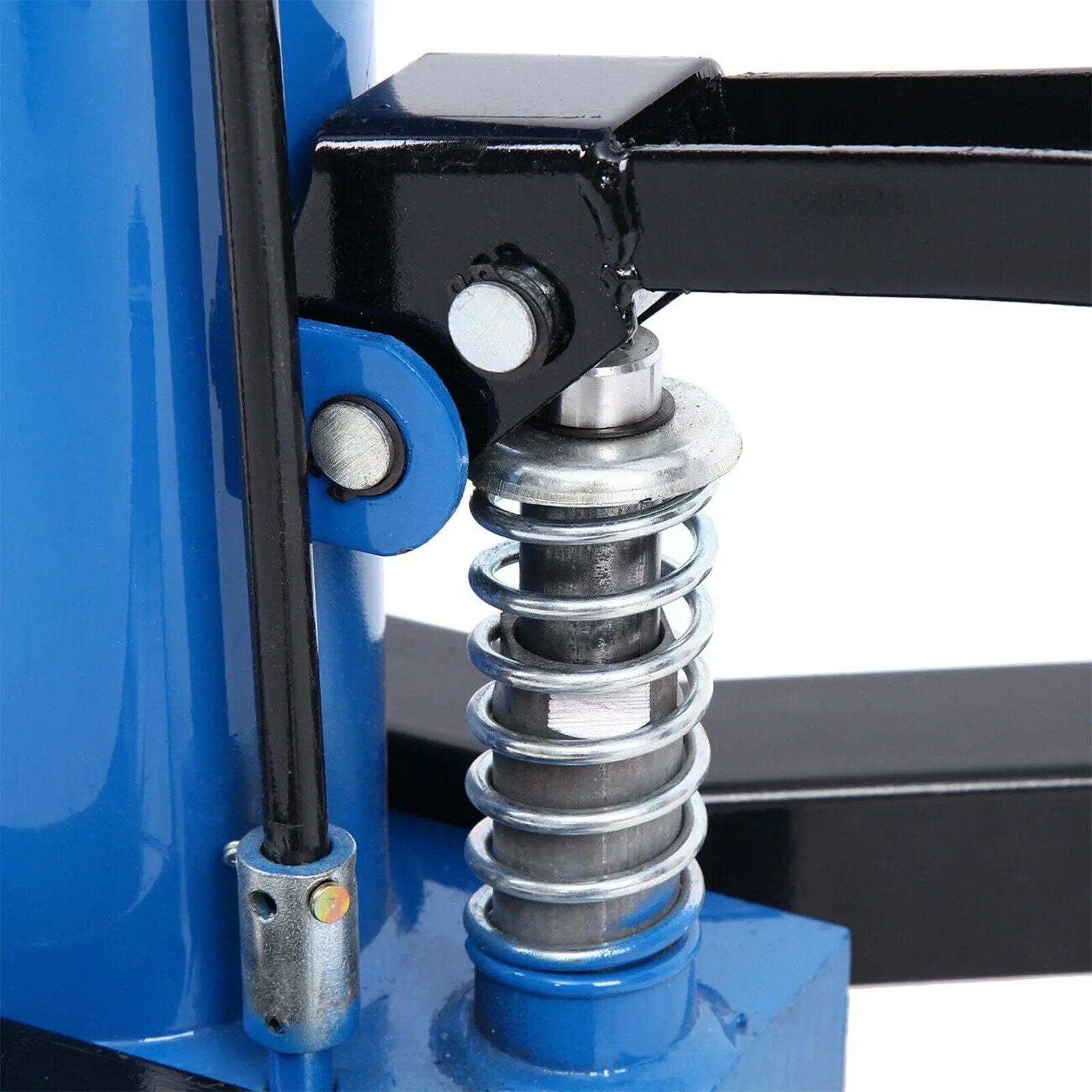 1660 Pounds Hydraulic Car Transmission Jack Vertical Lift with 360° Swivel Wheel Pedal ,Blue,33"-70"(0.75Ton)