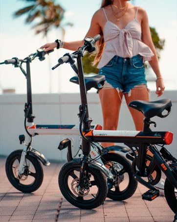 EB3 Electric Bike Adults 21mph, 500W Peak Motor, 270Wh Battery, Rear Suspension, 3 Levels Assist, 14" Folding Ebike for Adults and Teens, Complies to UL2849