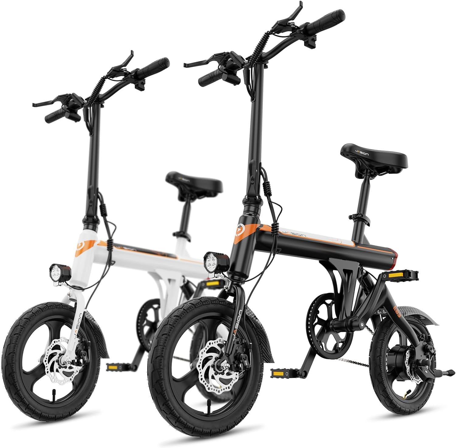 EB3 Electric Bike Adults 21mph, 500W Peak Motor, 270Wh Battery, Rear Suspension, 3 Levels Assist, 14" Folding Ebike for Adults and Teens, Complies to UL2849