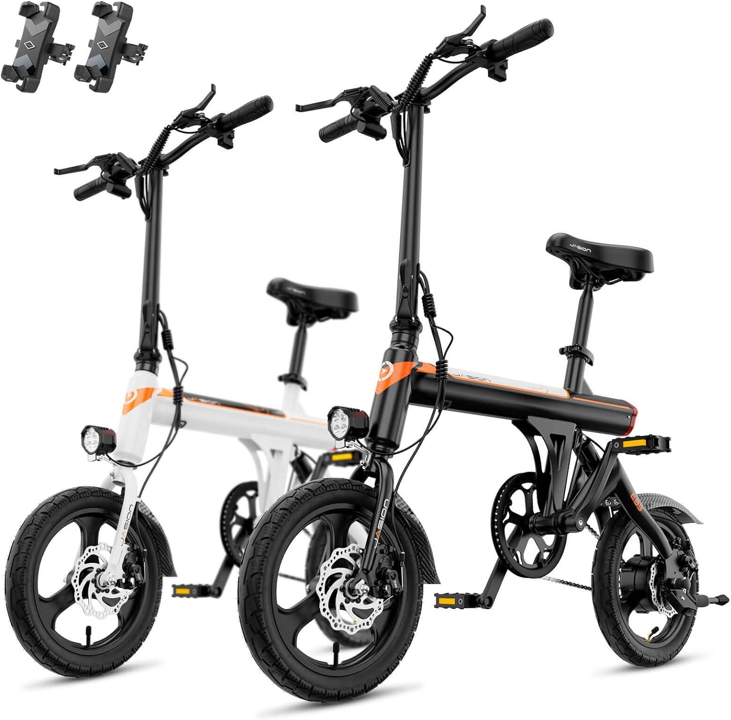 EB3 Electric Bike Adults 21mph, 500W Peak Motor, 270Wh Battery, Rear Suspension, 3 Levels Assist, 14" Folding Ebike for Adults and Teens, Complies to UL2849