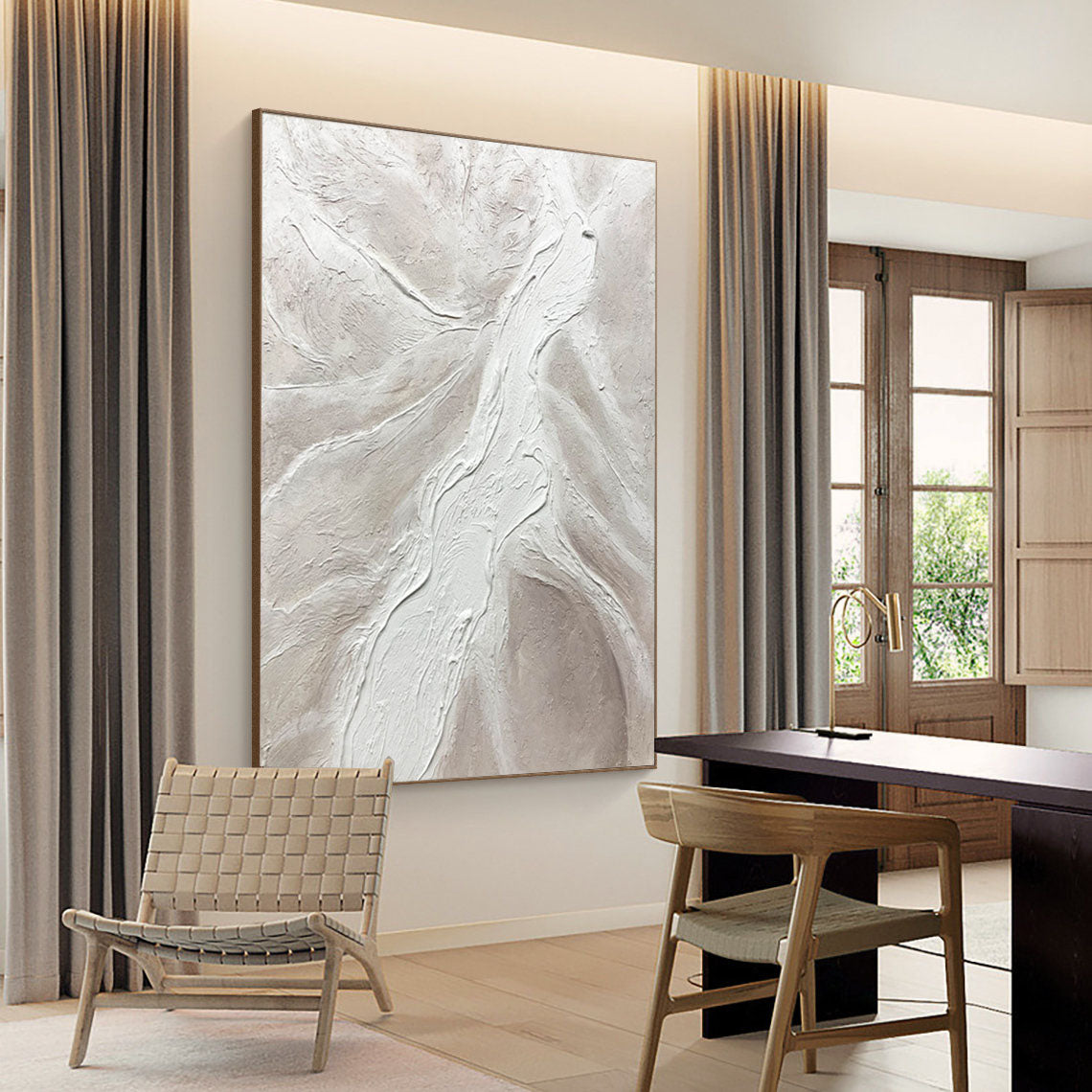 Grey Minimalist Painting #CXA 013