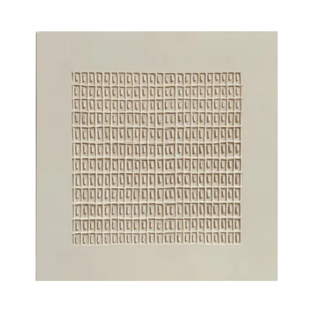 Modern Beige Grid Texture Wabi Sabi Wall Art #WS 012