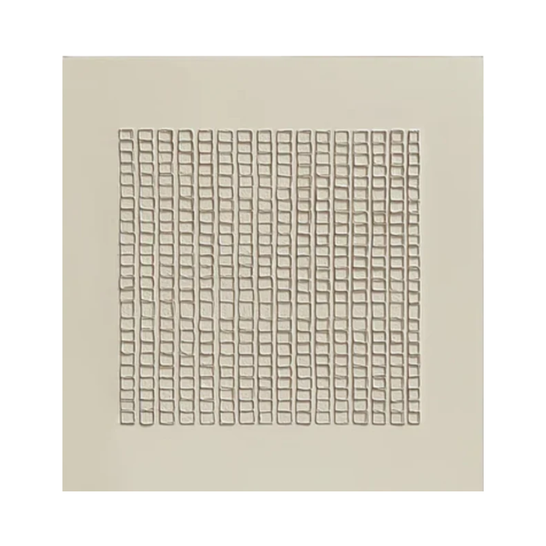 Modern Beige Grid Texture Wabi Sabi Wall Art #WS 011
