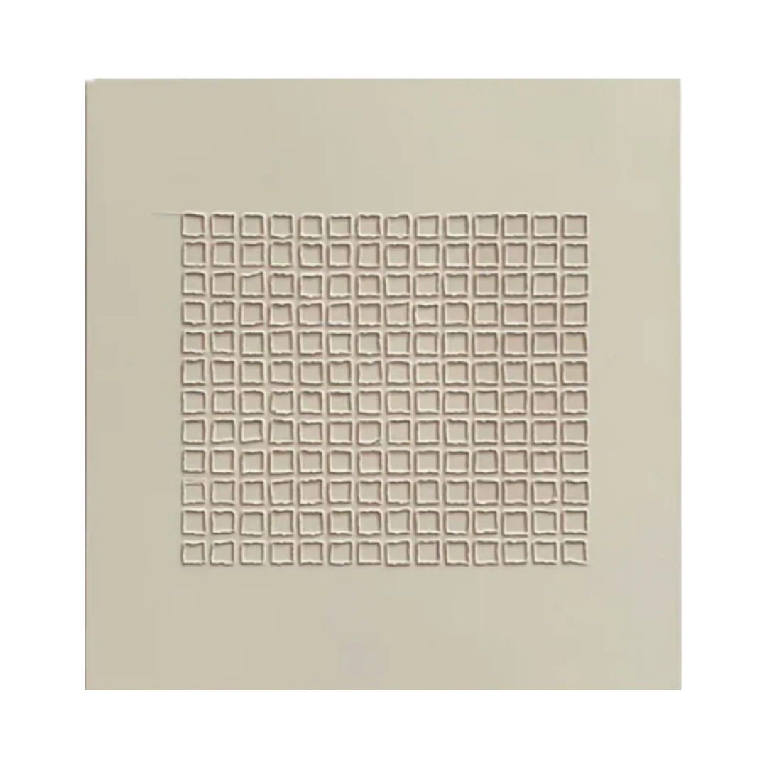 Modern Beige Grid Texture Wabi Sabi Wall Art #WS 010