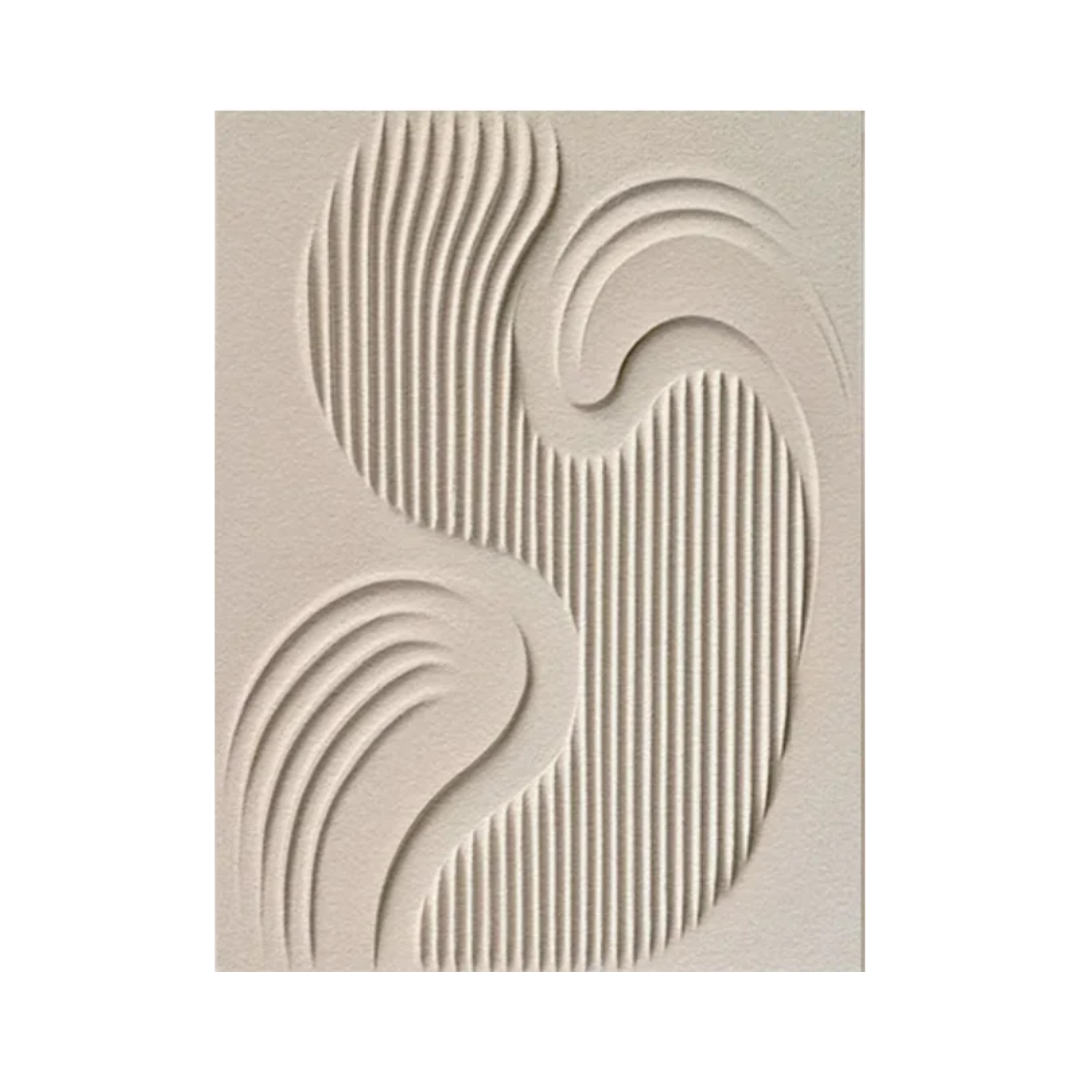 Modern Minimalist Textured Oil Painting Elegant Living Room Decor #BBM 010