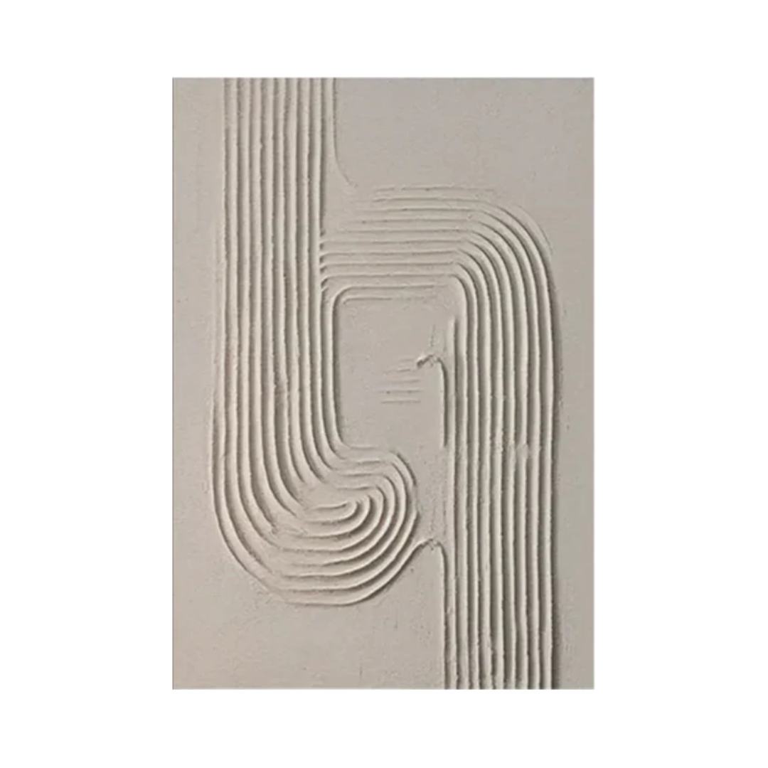 Beige & Brown Minimalist Painting #BBM 008