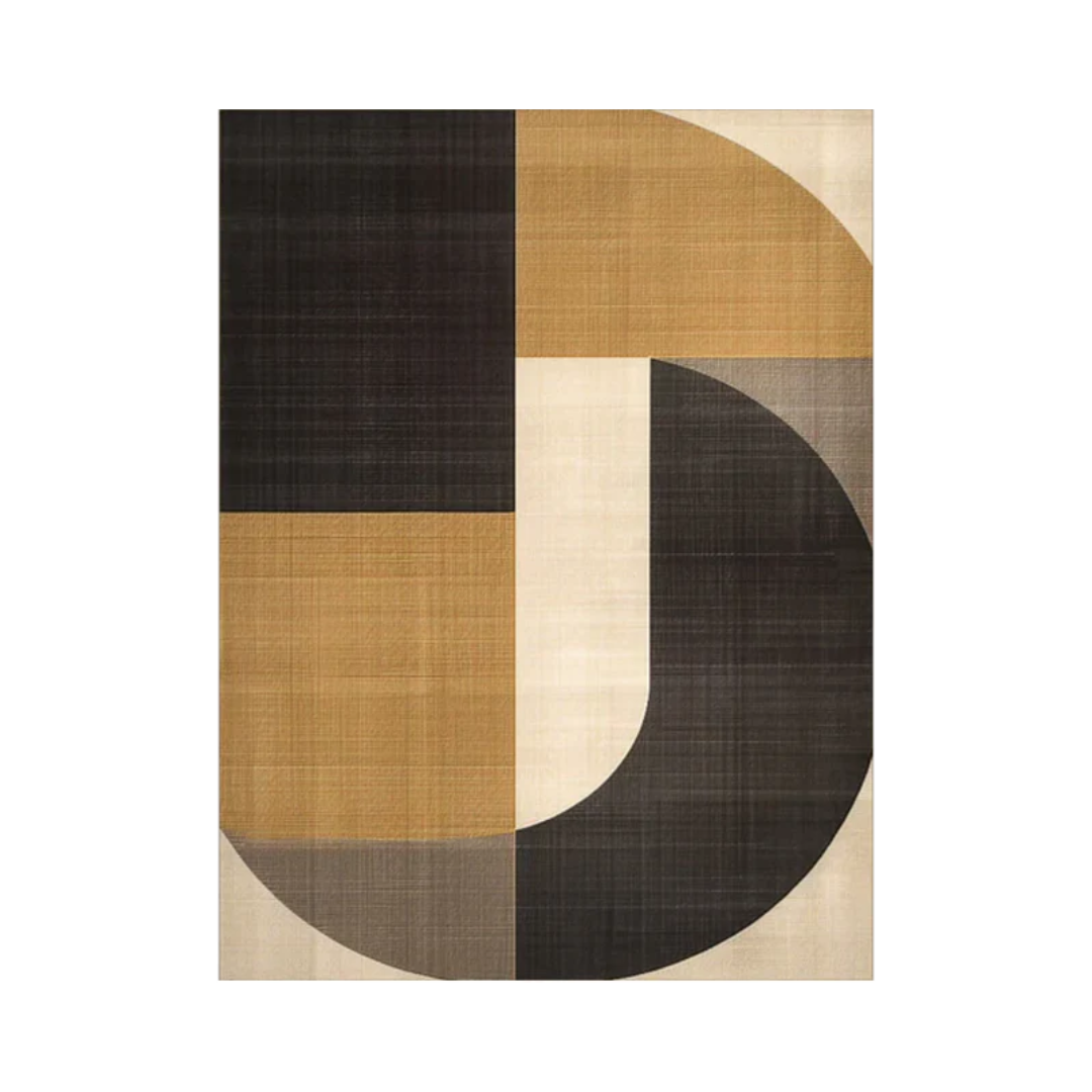 Beige & Brown Abstract Painting #LL 005