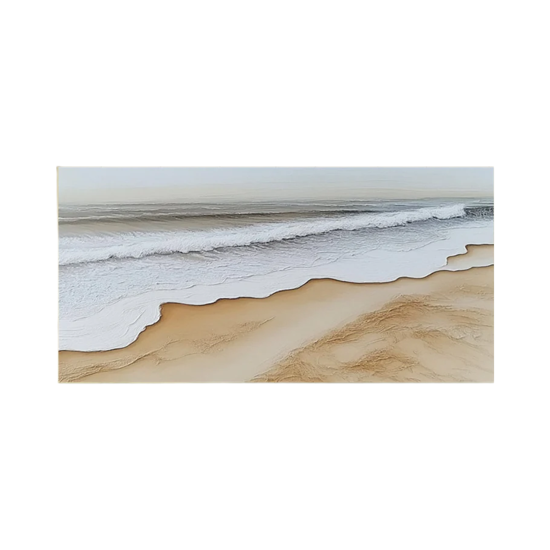 Dynamic Ocean Wave Canvas Art Textured Sea Painting #OS 074