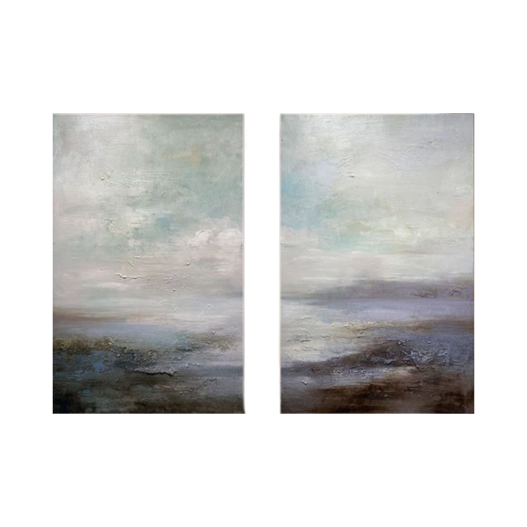 Abstract Tranquility Painting SET OF 2 #AVG 004