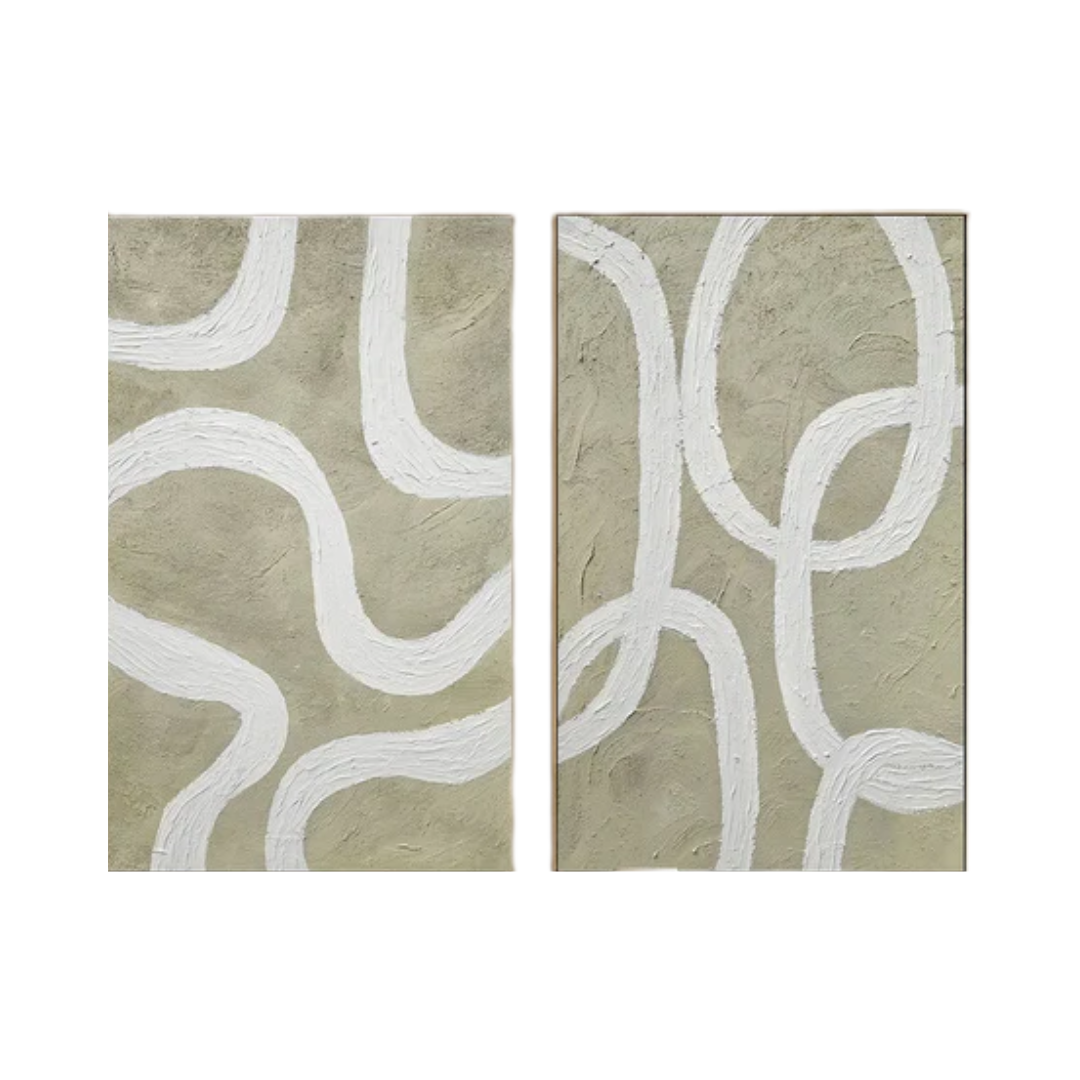 Abstract Tranquility Painting SET OF 2 #AVG 027