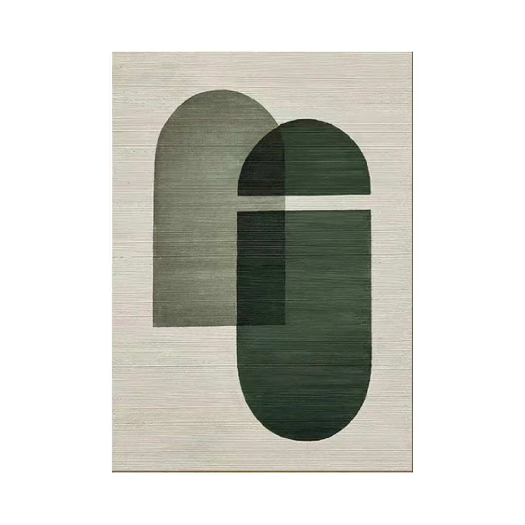 Blue & Green Abstract Painting #LL 001