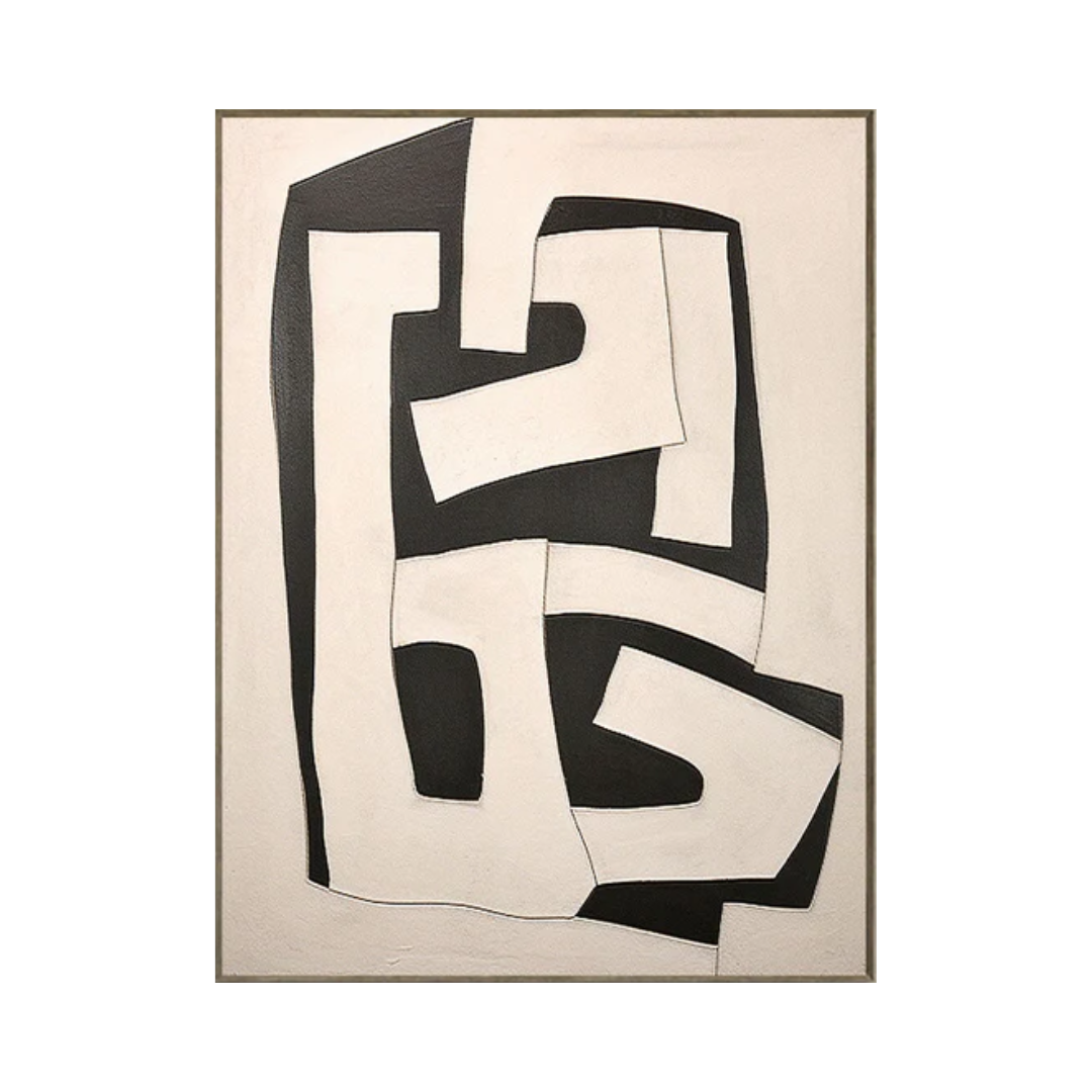 Beige & Brown Abstract Painting #CXA 001