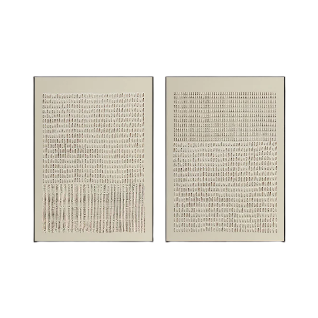 Wabi Sabi Abstract Art Set of Two for Elegant Wall Decor #BBS 009