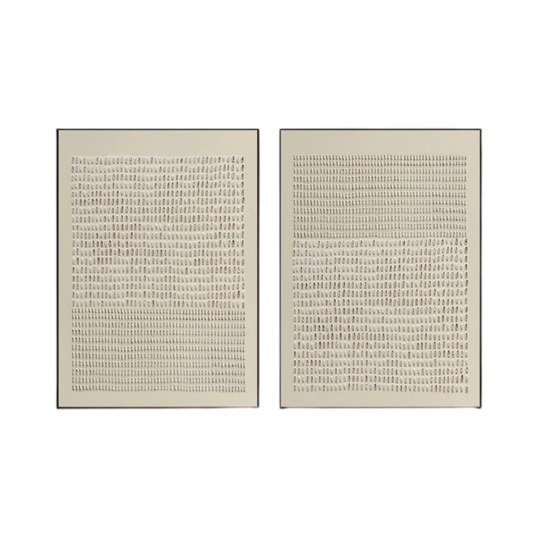 Wabi Sabi Abstract Art Set of Two for Elegant Wall Decor #BBS 008