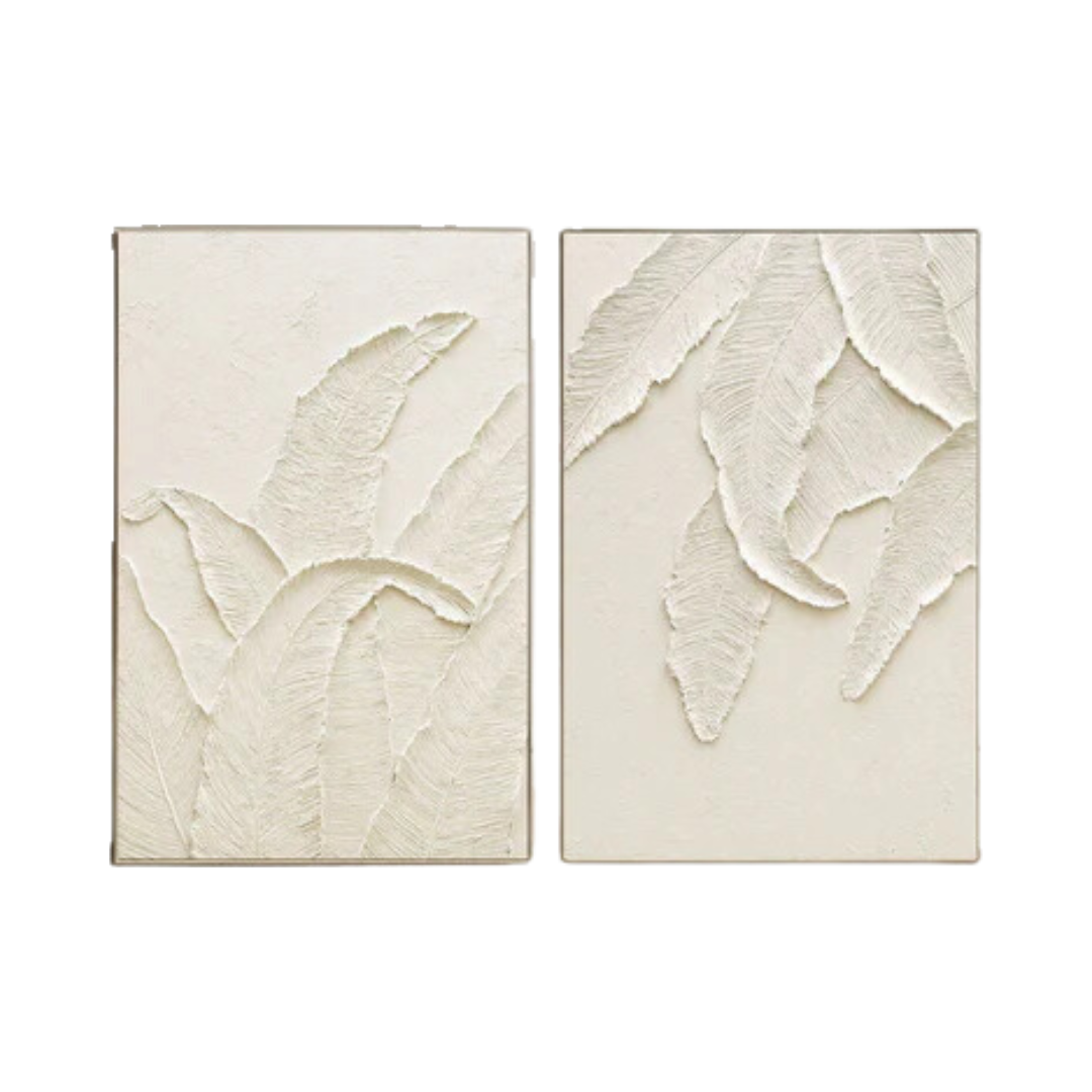 Beige Minimalist Abstract  Painting SET OF 2 #AVG 035
