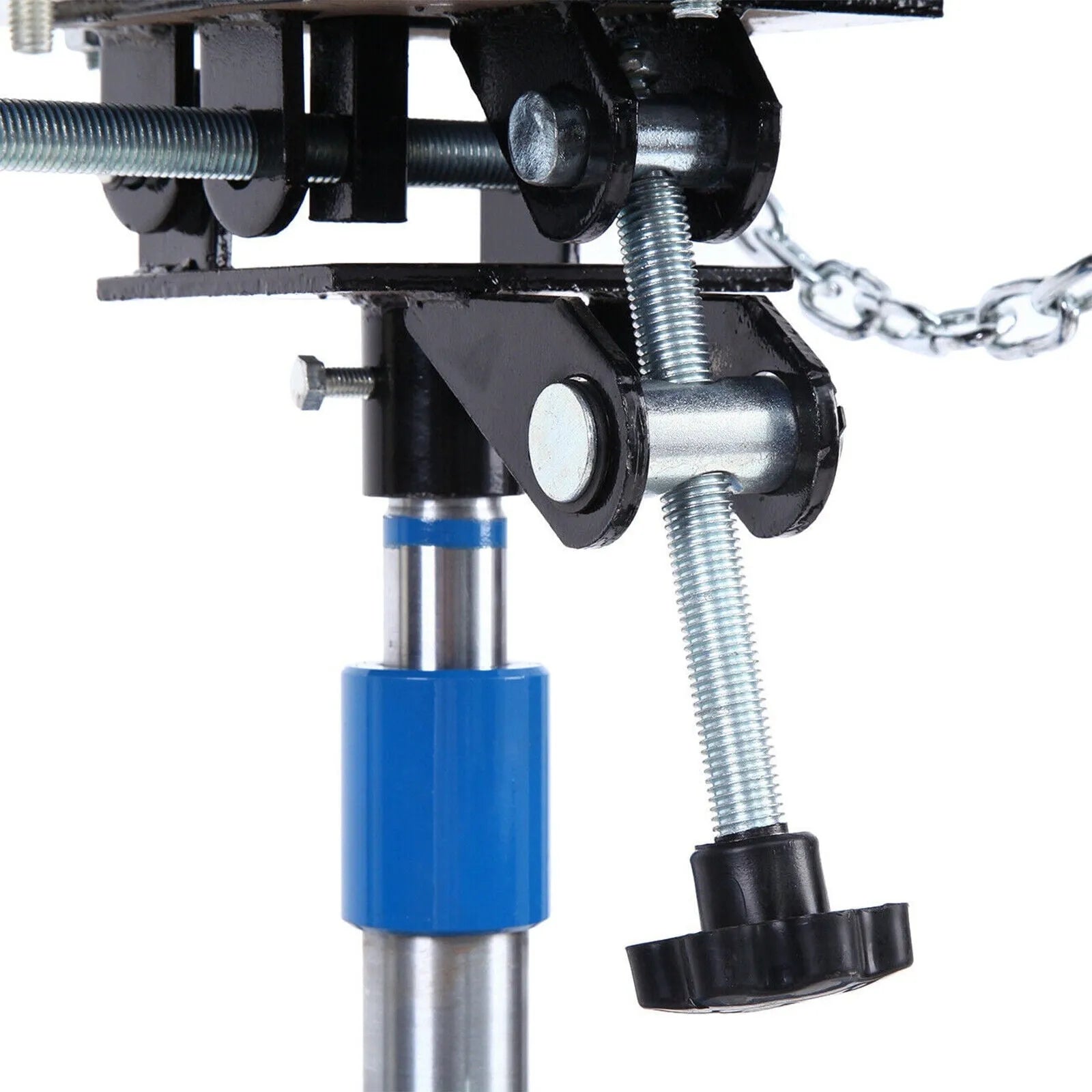 1660 Pounds Hydraulic Car Transmission Jack Vertical Lift with 360° Swivel Wheel Pedal ,Blue,33"-70"(0.75Ton)
