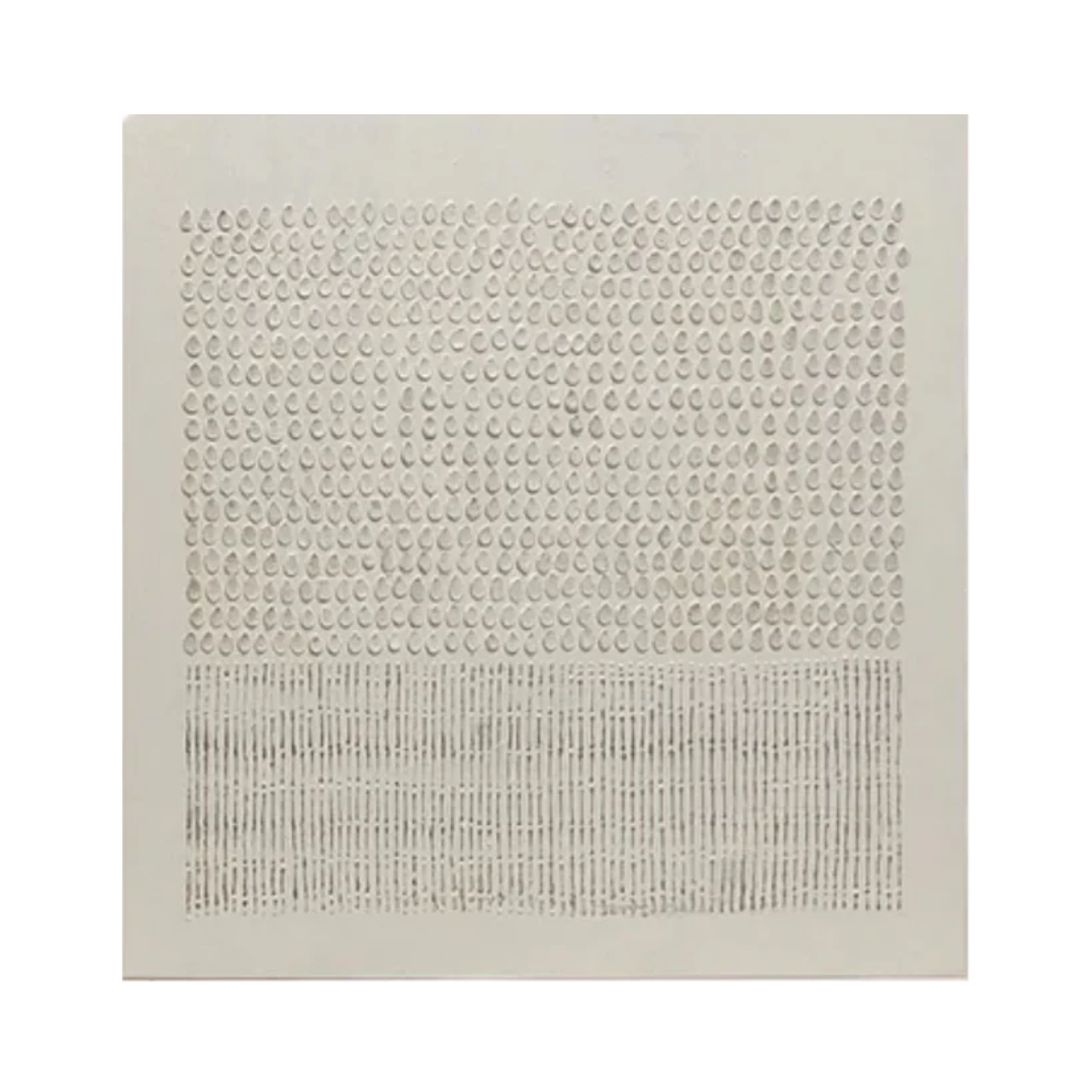 Modern Beige Grid Texture Wabi Sabi Wall Art #WS 018