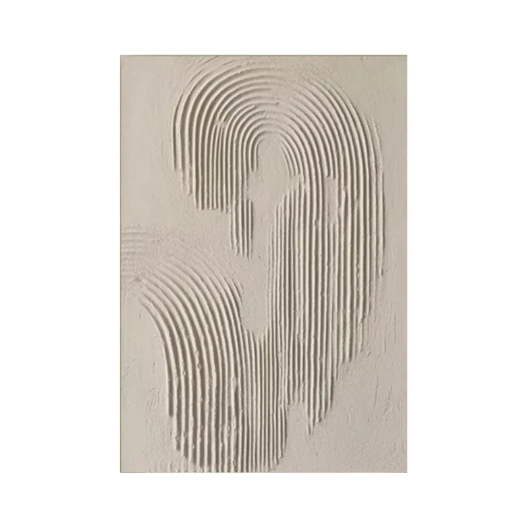 Beige & Brown Abstract Painting #CXA 010