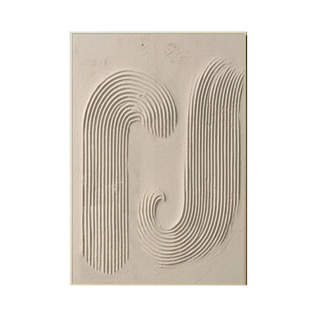 Beige Minimalist Abstract Painting #AVG 005