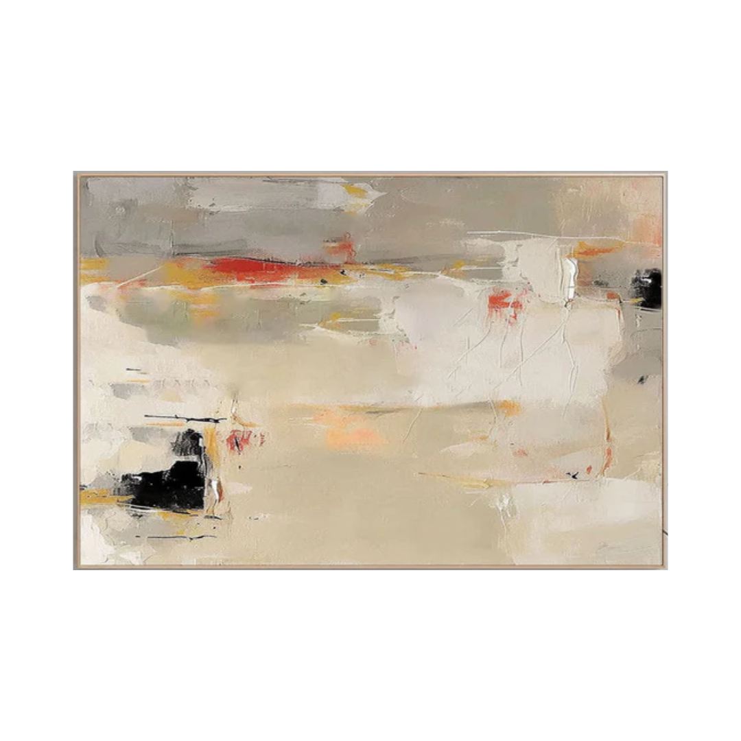 Beige & Brown Abstract Painting #BBA 010