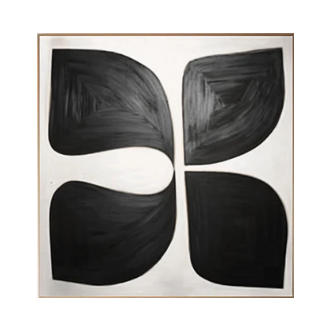 Black and White Abstract Wall Art for Modern Homes #BWA 002