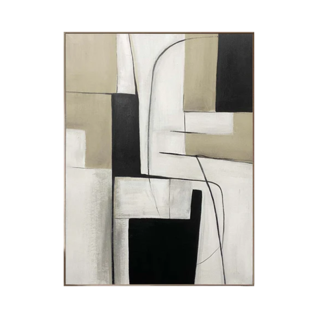 Modern Black and White Wall Art For Home Decor #BWA 005