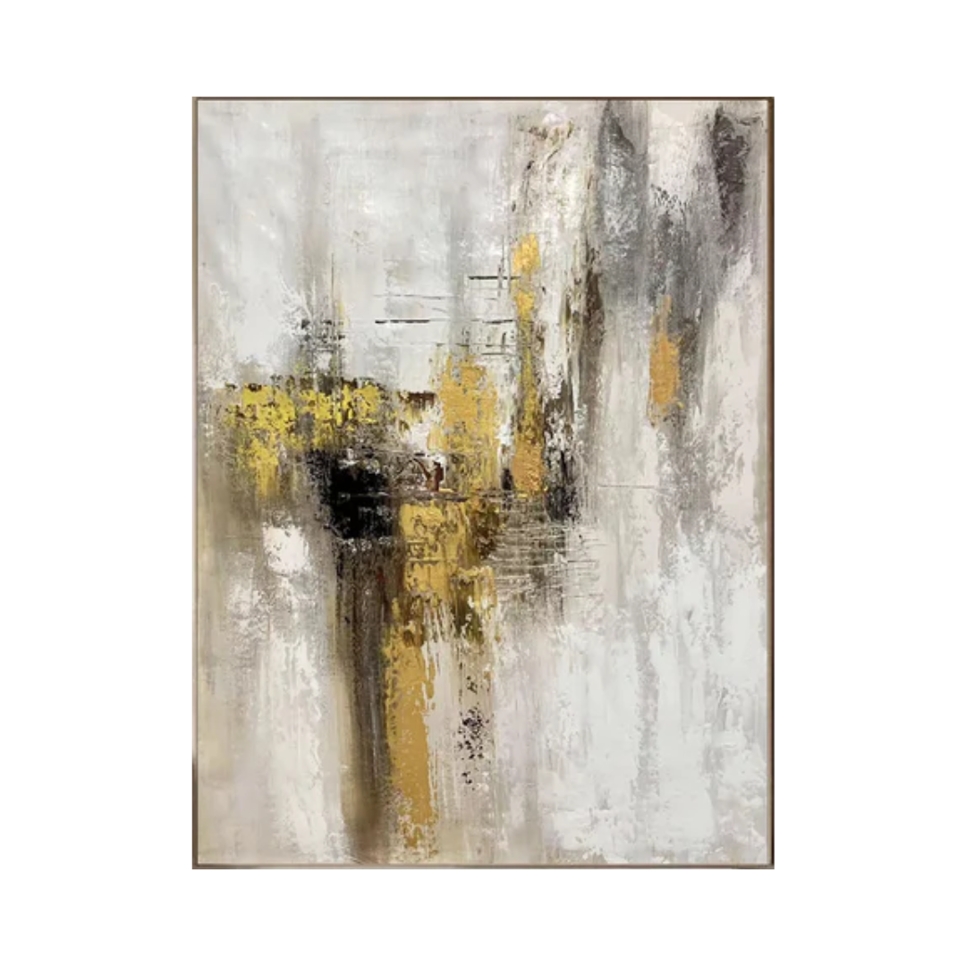 Neutral Abstract Art Oil Painting for Room Decor #BBA 019