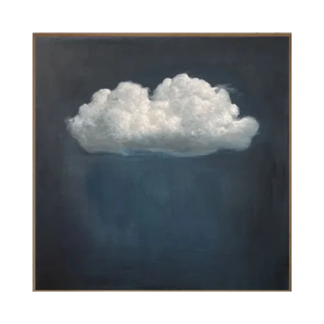 Serene Cloudscape Abstract Art Canvas Modern Sky Painting #OS 017