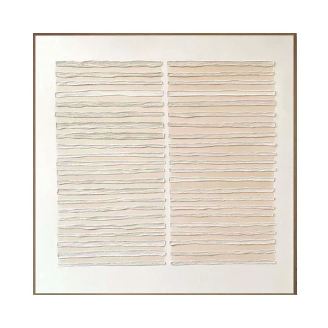 Serene Strata Textured Abstract Wabi Sabi Wall Art for Tranquil Interiors #WS 020