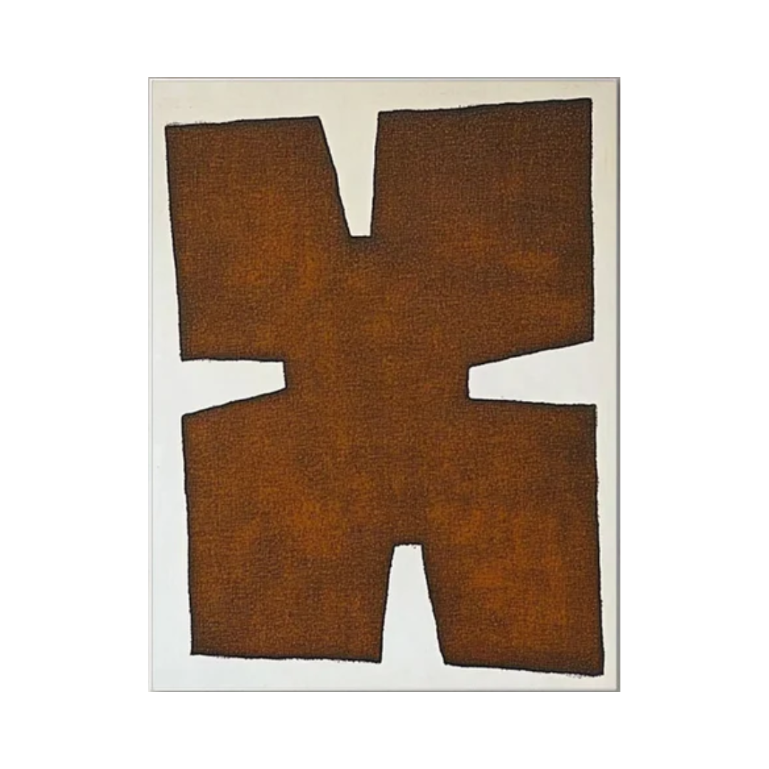 Rustic Geometry Modern Abstract Oil Painting #BBA 038