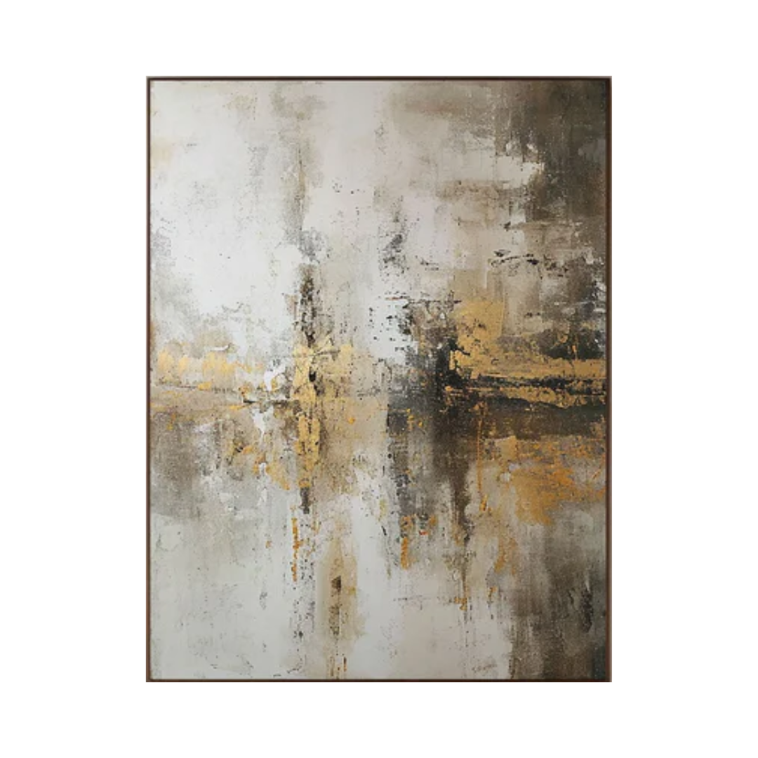 Grey And Beige Abstract Painting #AVG 001