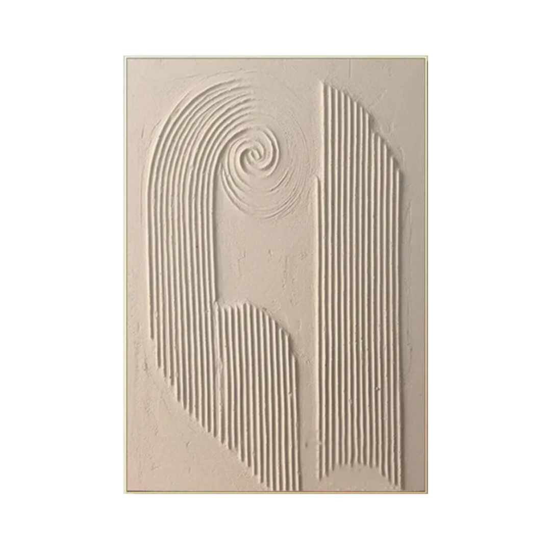 Beige Minimalist Abstract Painting #AVG 001