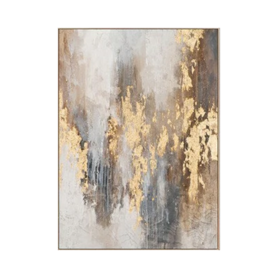 Beige & Brown Abstract Painting #BBA 007