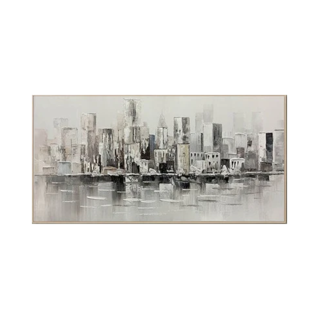 Black & White Abstract Painting #BWA 001