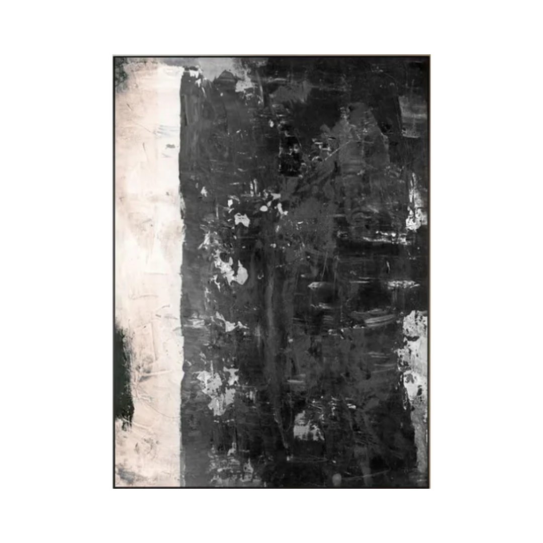 Black Abstract Painting #LL 003