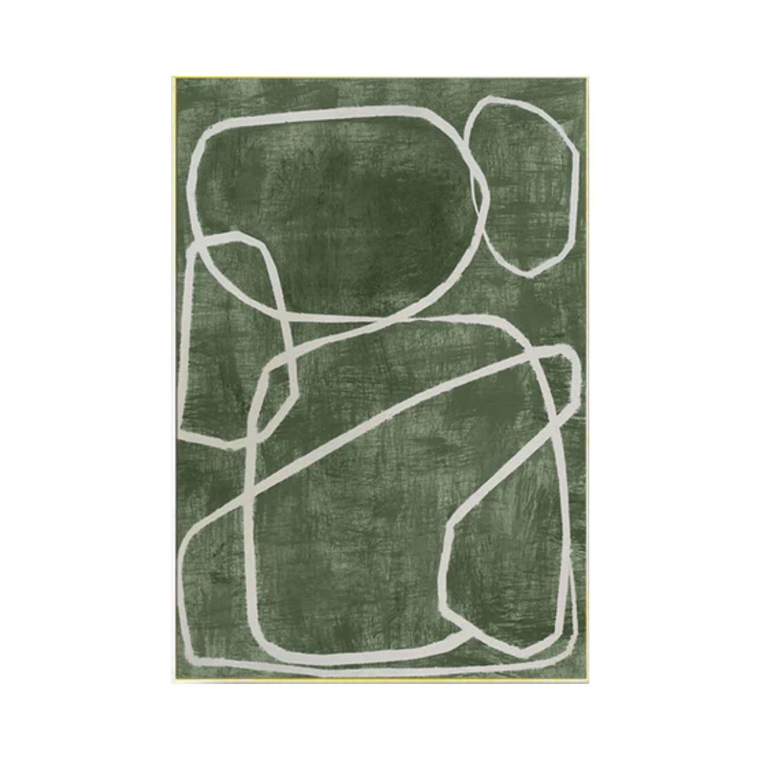 Blue & Green Abstract Painting #AVG 002