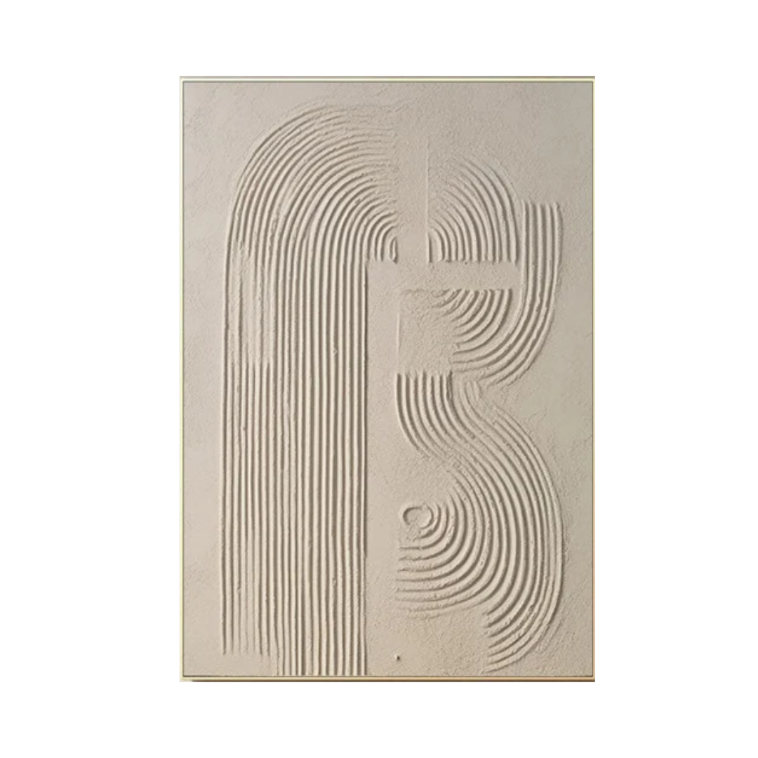 Beige Minimalist Abstract Painting #AVG 004