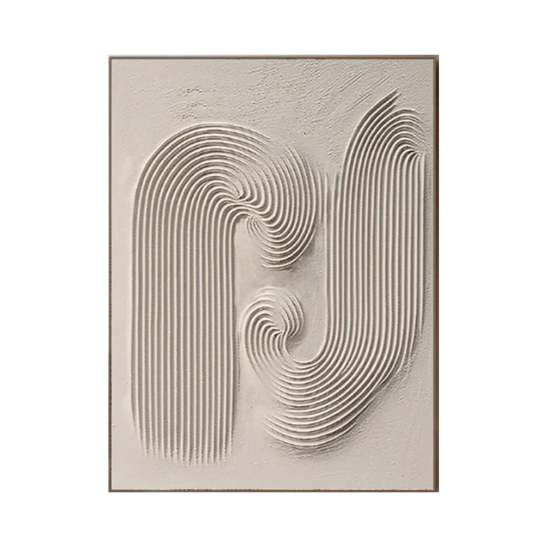 Beige Minimalist Abstract Painting #AVG 002