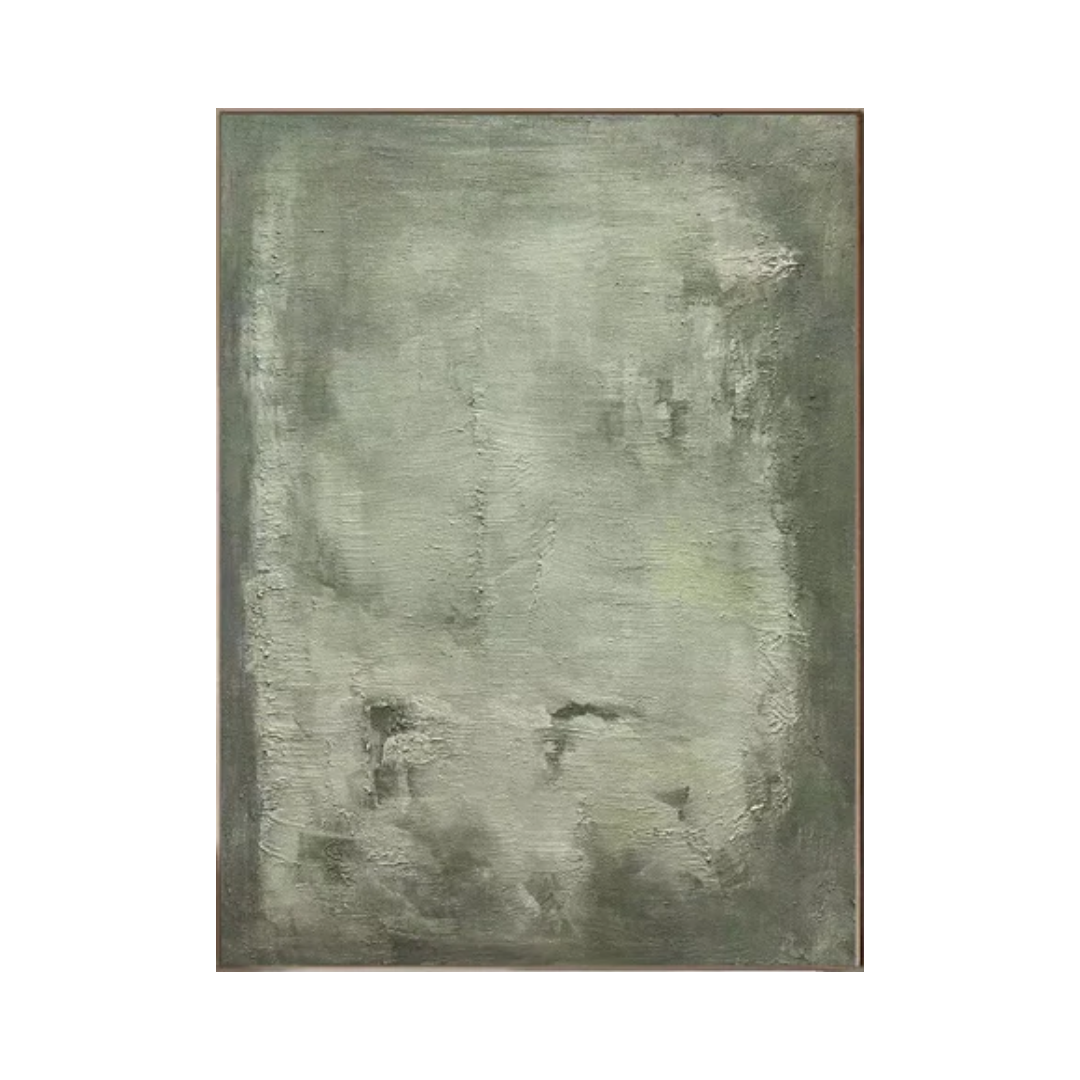 Green Minimalist Painting Modern Wall Art  #BGA 004