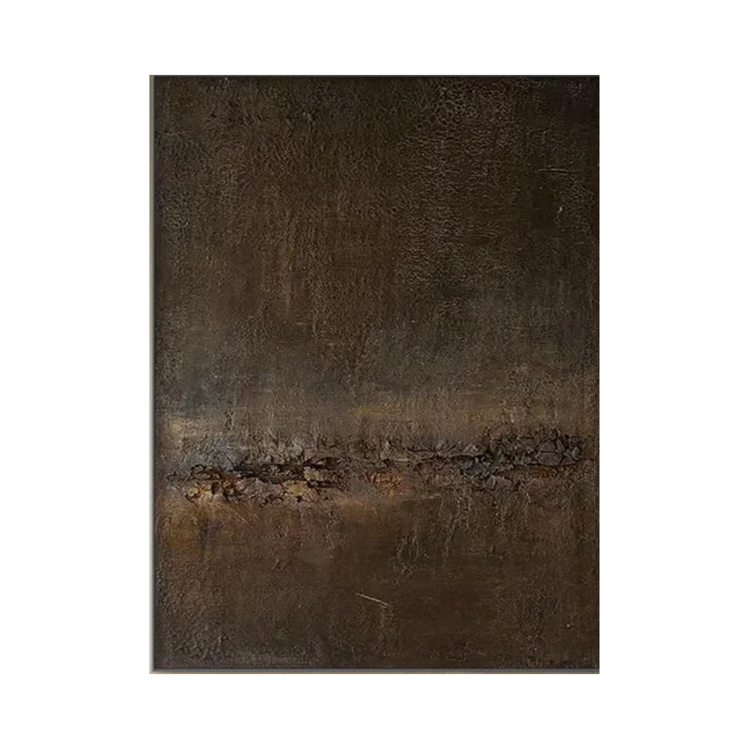 Beige & Brown Abstract Painting #BBA 008