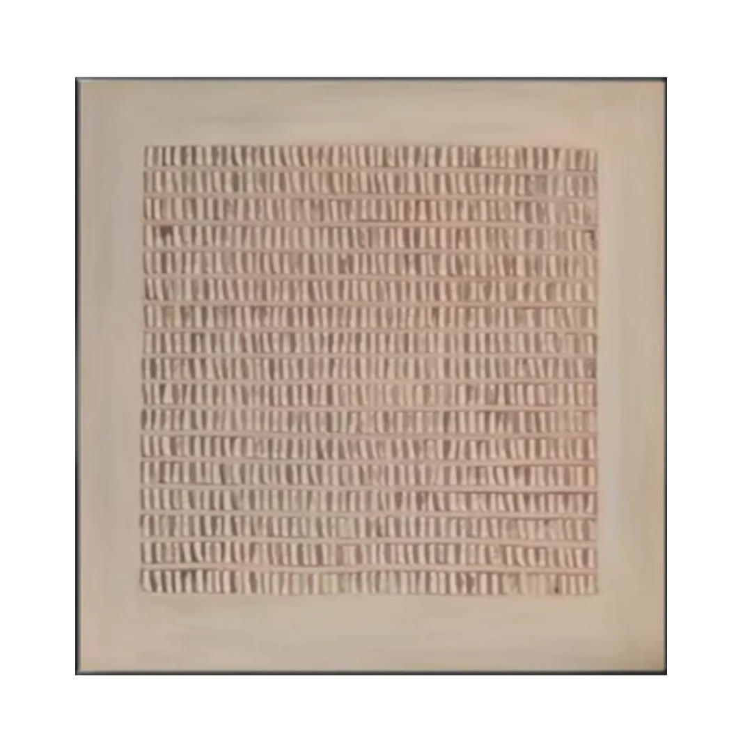 Beige & Brown Abstract Painting #LL 021