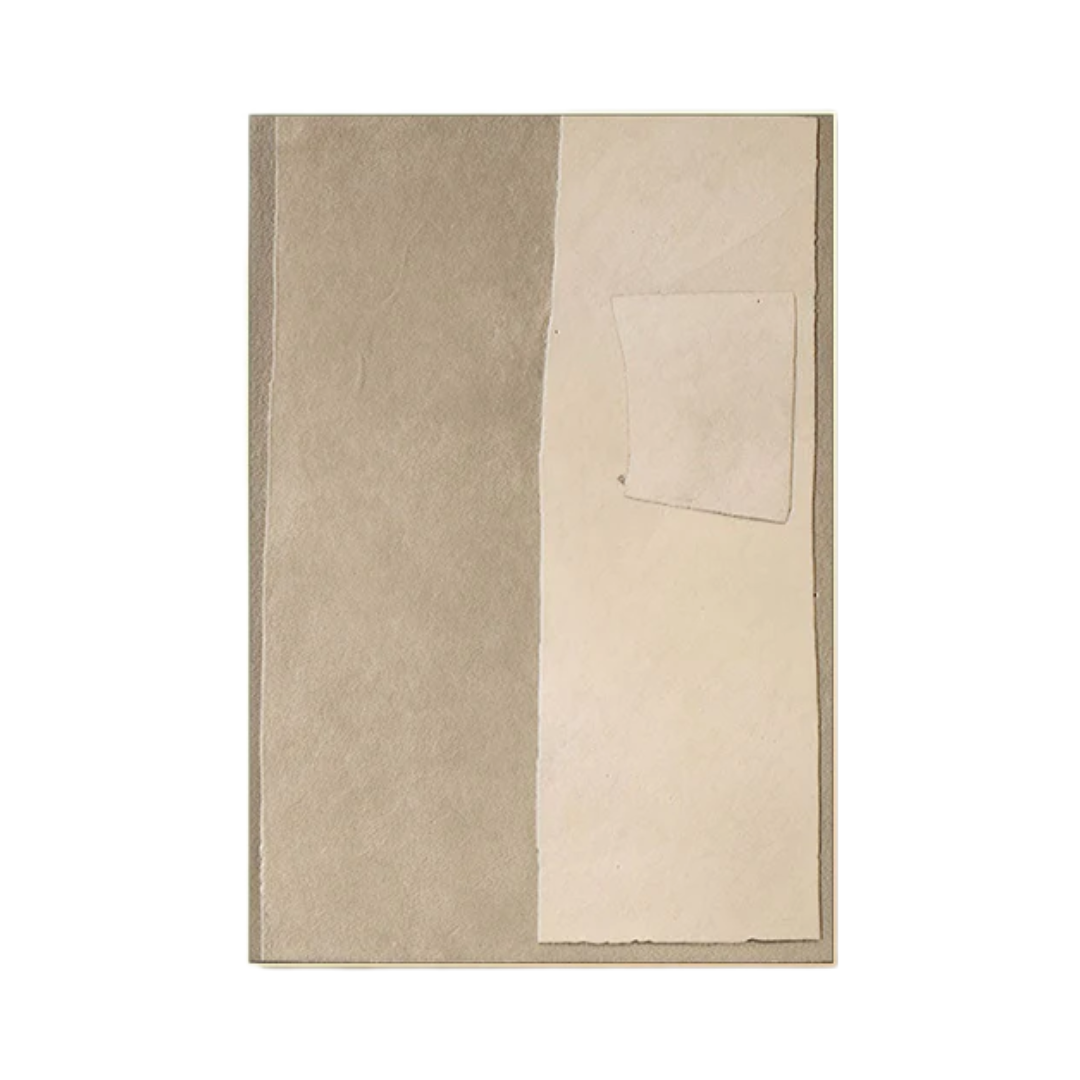 Beige & Brown Abstract Painting #LL 037