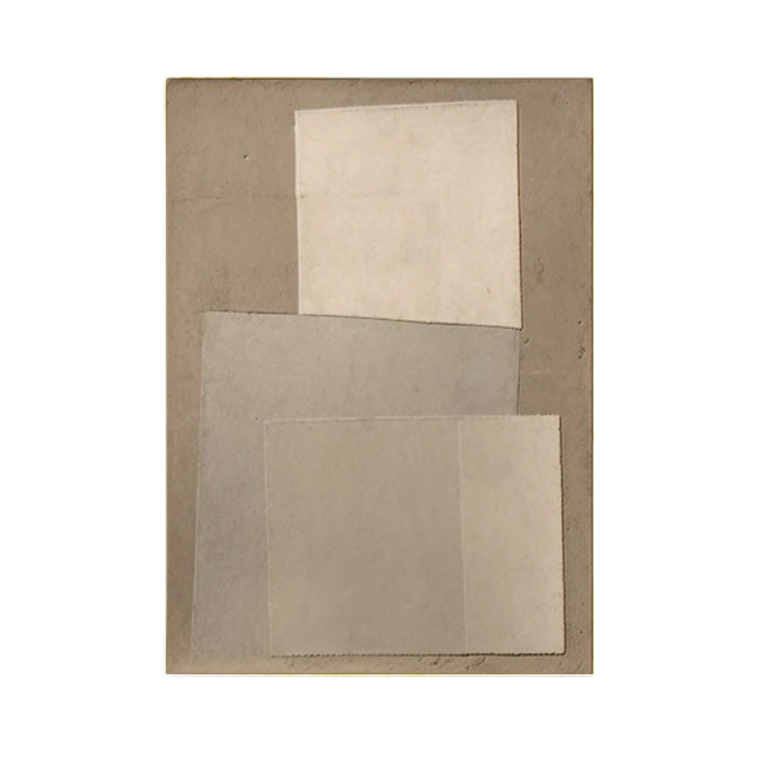 Beige & Brown Abstract Painting #LL 042