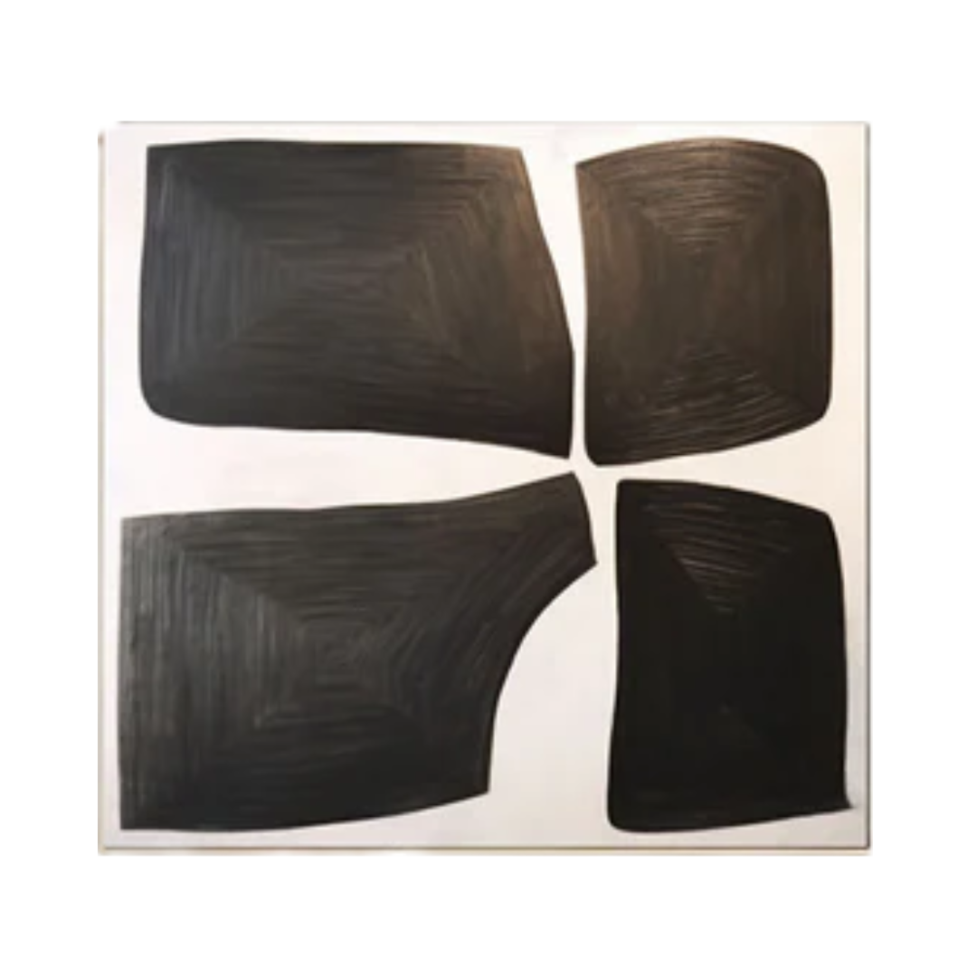 Black & White Abstract Painting #LL 011