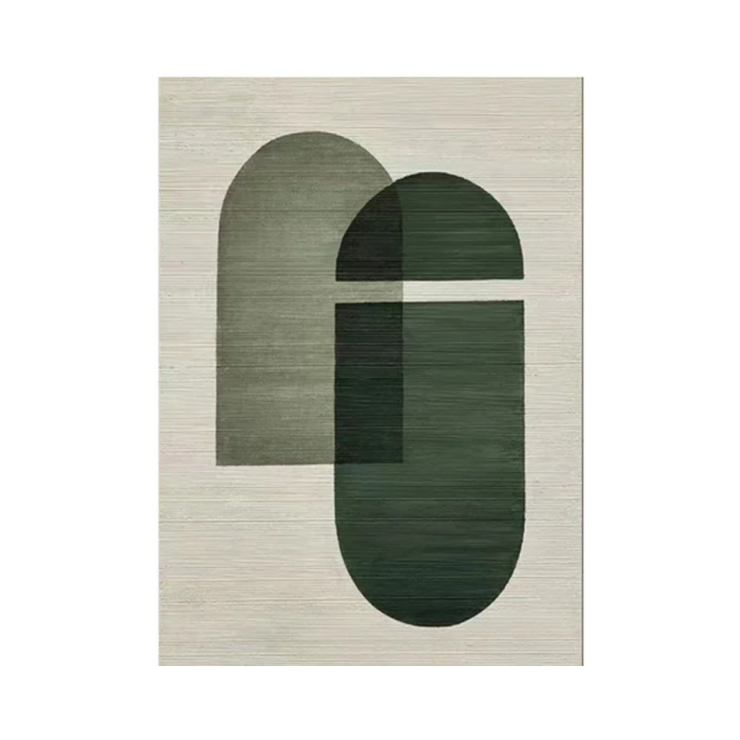 Blue & Green Abstract Painting #LL 001