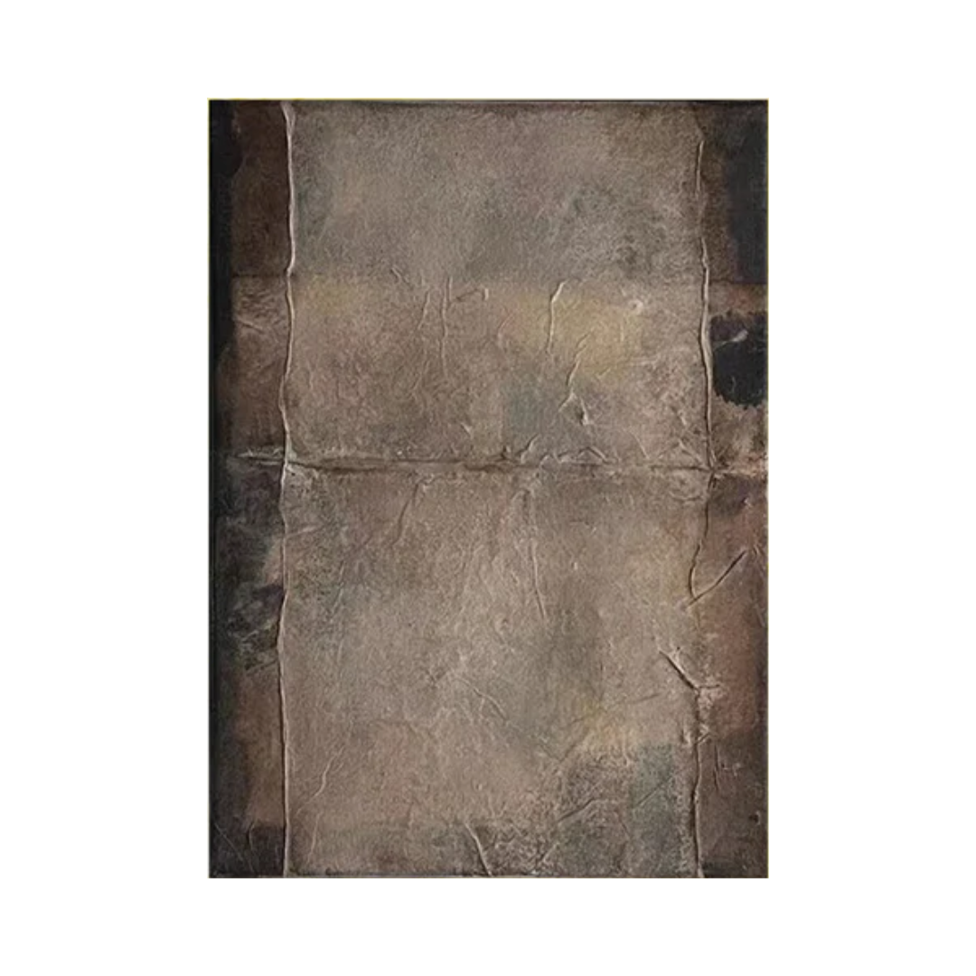 Beige & Brown Abstract Painting #LL 017