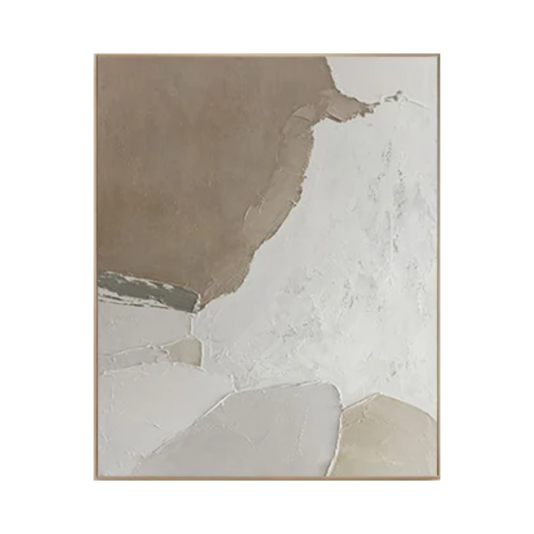 Beige & Brown Abstract Painting #BBA 003