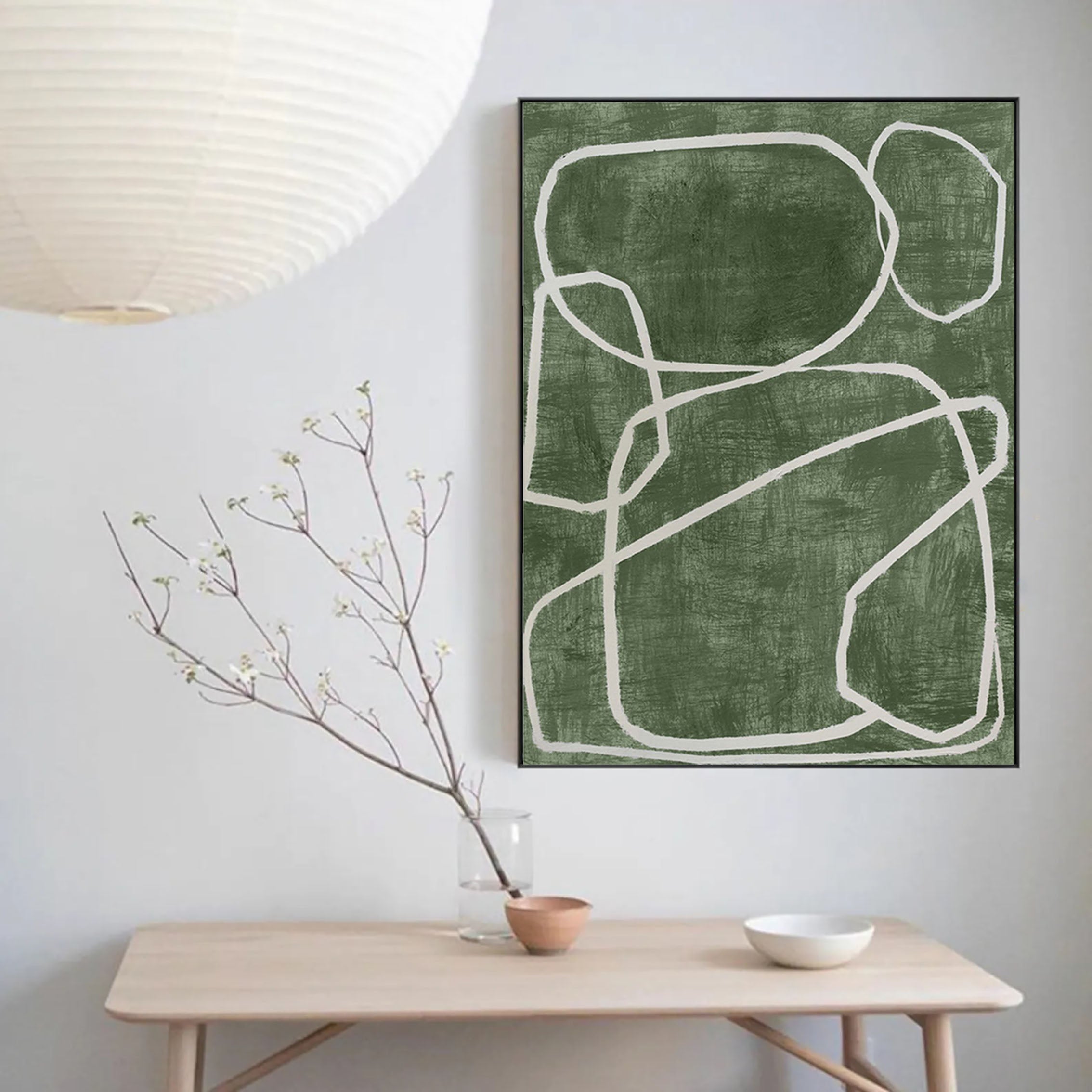 Blue & Green Abstract Painting #AVG 002