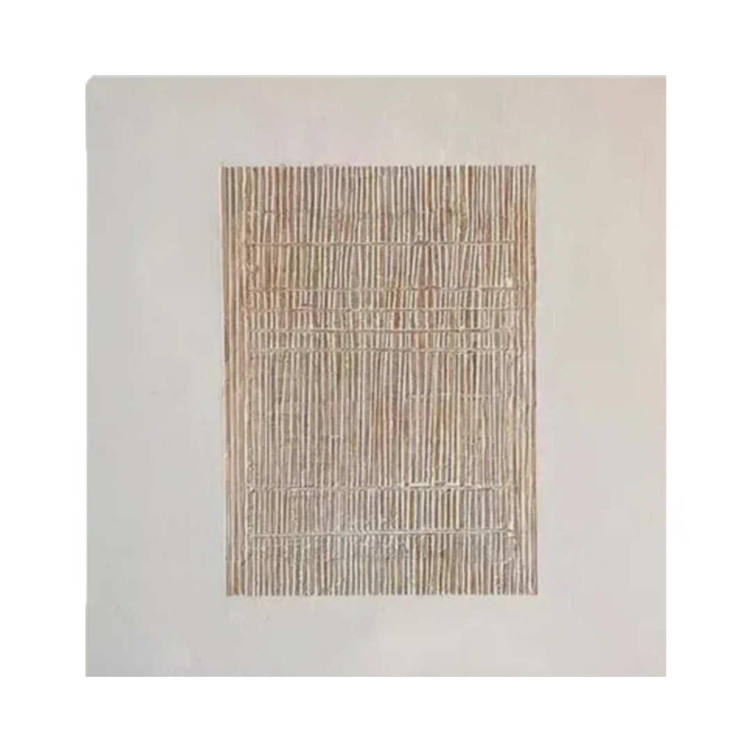 Beige & Brown Abstract Painting #LL 023